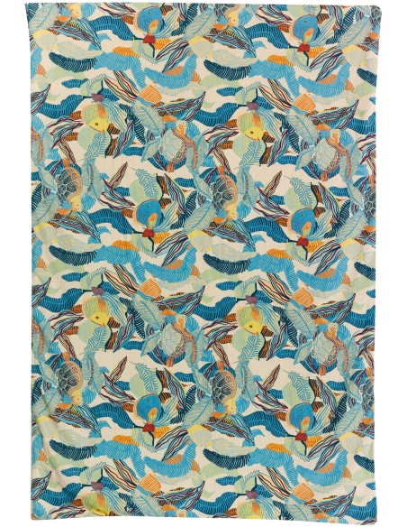 THROW VIVARAISE DORI LAGON 135x200 55%LINEN 45%COTTON