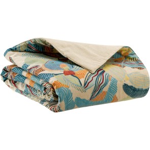 SOFA RUNNER VIVARAISE DORI LAGON 85x200 55%LINEN 45%COTTON