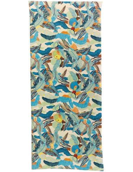 ΑΝΩΣΤΡΩΜΑ VIVARAISE DORI LAGON 85x200 55% ΛΙΝΟ 45% ΒΑΜΒΑΚΙ