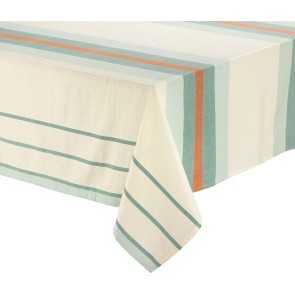 TABLECLOTH WINKLER YUNA VERT EAU  170x250 100% RECYCLED...