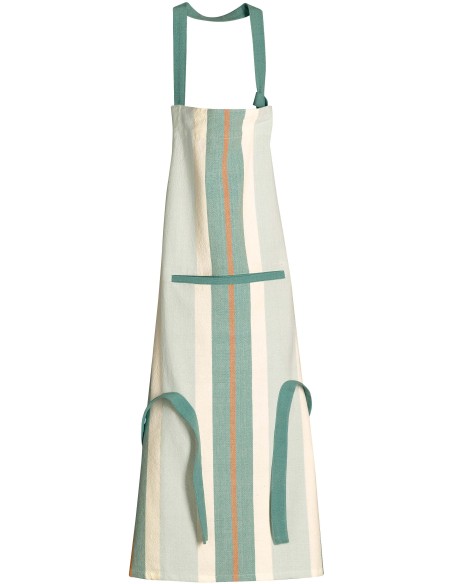 KITCHEN APRON WINKLER YUNA VERT EAU 72x85 100% RECYCLED COTTON