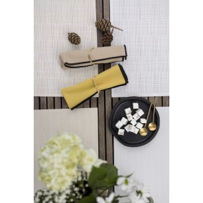 PLACE MAT WINKLER CANNA NEIGE/ARGENT 33×45 75%PVC... 2