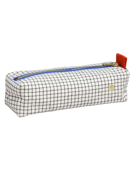 PENCIL CASE LA CERISE STYLO BLUE ORGANIC COTTON