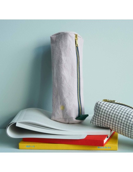 PENCIL CASE LA CERISE IONA POIVRE ROSE ORGANIC COTTON