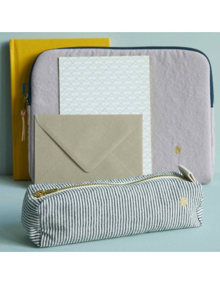 PENCIL CASE LA CERISE FINETTE CAVIAR ORGANIC COTTON