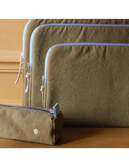 PENCIL CASE LA CERISE IONA NUTS ORGANIC COTTON