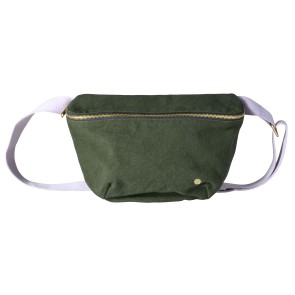 BUM BAG LA CERISE IONA KALE 28x19 ORGANIC COTTON