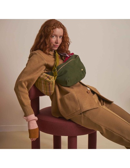 BUM BAG LA CERISE IONA KALE 28x19 ORGANIC COTTON