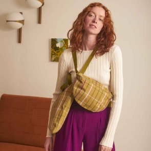 BUM BAG LA CERISE SCOTTY MARRON 28x19 ORGANIC COTTON 2