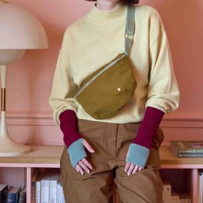 BUM BAG LA CERISE IONA NUTS 28x19 ORGANIC COTTON 2