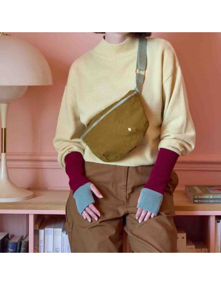 BUM BAG LA CERISE IONA NUTS 28x19 ORGANIC COTTON