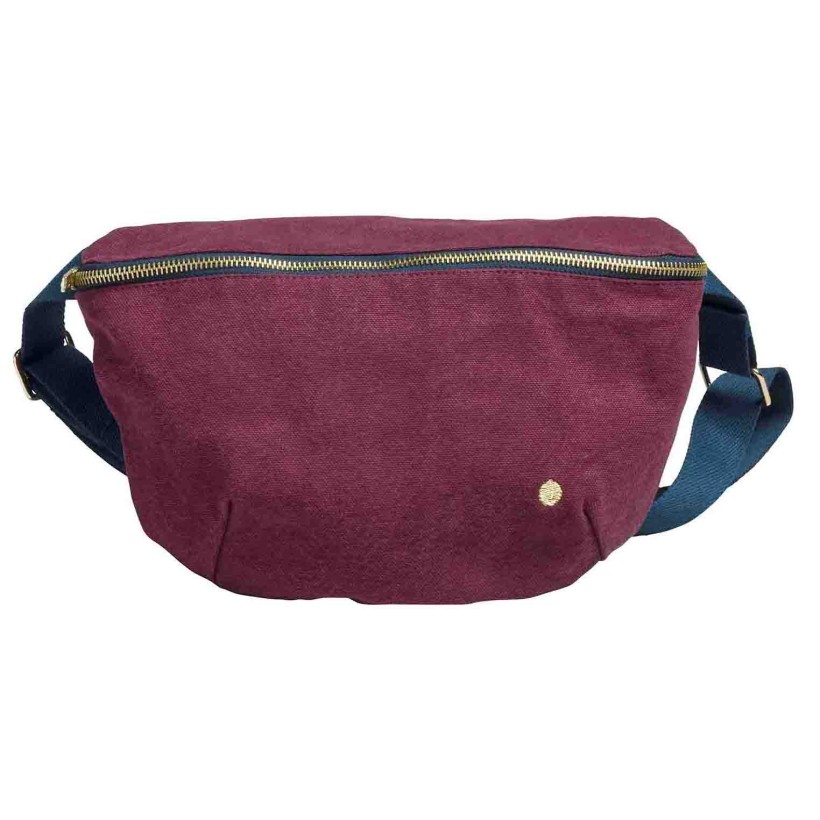 BUM BAG LA CERISE IONA WINE 28x19 ORGANIC COTTON