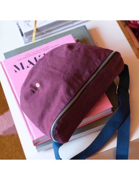 BUM BAG LA CERISE IONA WINE 28x19 ORGANIC COTTON