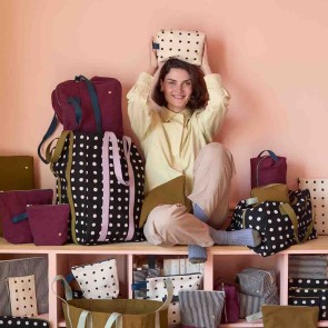 TOILETRY BAG LA CERISE MIO 22x18 ORGANIC COTTON 2