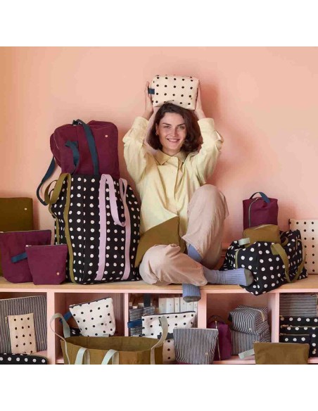 TOILETRY BAG LA CERISE MIO 22x18 ORGANIC COTTON