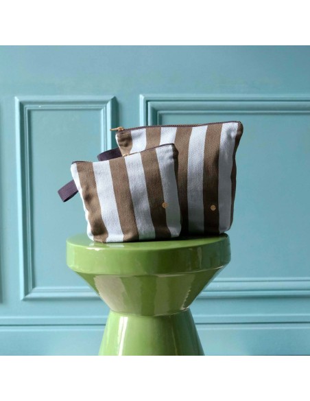 TOILETRY BAG LA CERISE RITA 22x18 ORGANIC COTTON