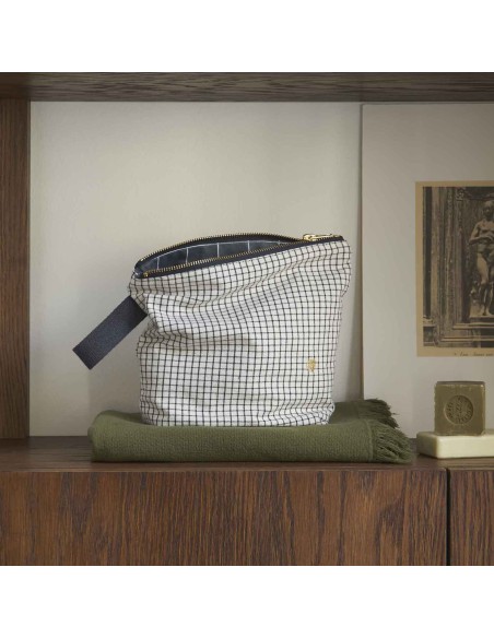 TOILETRY BAG LA CERISE GUSTAVE CAVIAR 22x18 ORGANIC COTTON