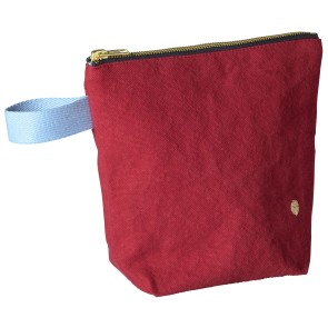 TOILETRY BAG LA CERISE IONA CHERRY 22x18 ORGANIC COTTON