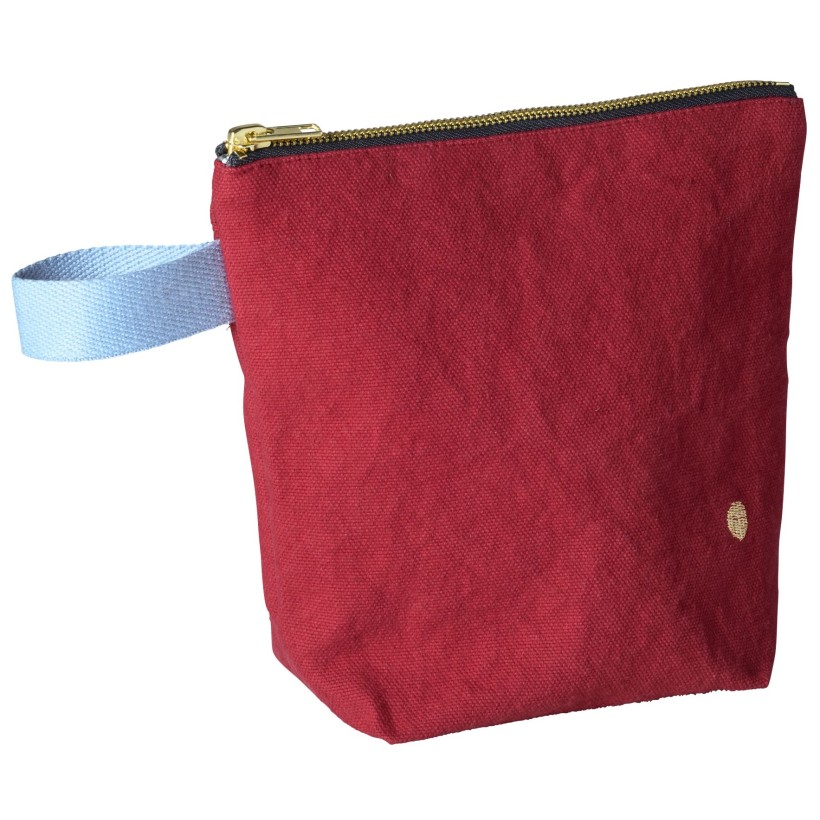 TOILETRY BAG LA CERISE IONA CHERRY 22x18 ORGANIC COTTON