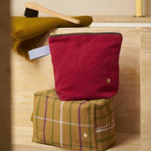 TOILETRY BAG LA CERISE IONA CHERRY 22x18 ORGANIC COTTON 2