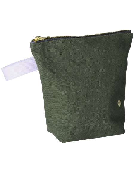 TOILETRY BAG LA CERISE IONA KALE 22x18 ORGANIC COTTON