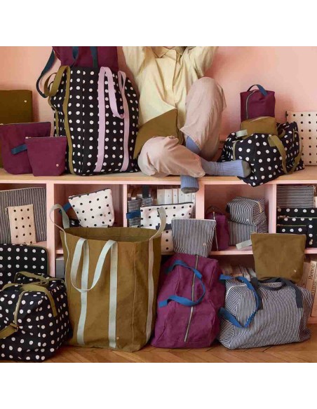 TOILETRY BAG LA CERISE IONA NUTS 22x18 ORGANIC COTTON