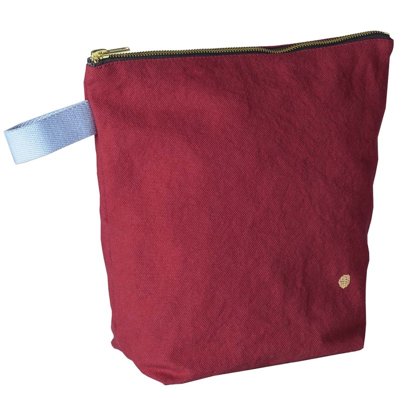 TOILETRY BAG LA CERISE IONA CHERRY 28x23 ORGANIC COTTON