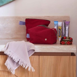 TOILETRY BAG LA CERISE IONA CHERRY 28x23 ORGANIC COTTON 2