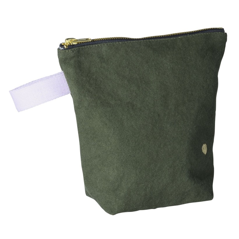 TOILETRY BAG LA CERISE IONA KALE  28x23 ORGANIC COTTON