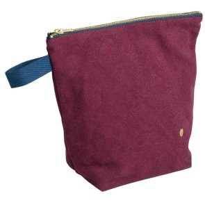 TOILETRY BAG LA CERISE IONA WINE 28x23 ORGANIC COTTON