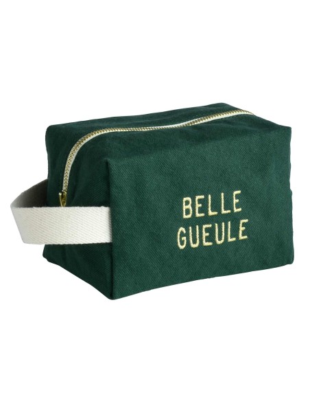 TOILETRY BAG LA CERISE CUBE BELLE GUEULE NORI BRODE 15.50x10 ORGANIC COTTON
