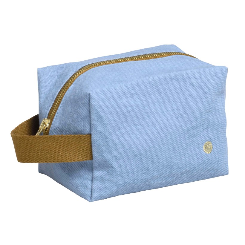 TOILETRY BAG LA CERISE CUBE IONA BLUETIFUL15.50x10 ORGANIC COTTON