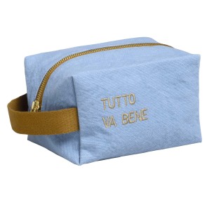 TOILETRY BAG LA CERISE TUTTO VA BENE BRODE BLUETIFUL...