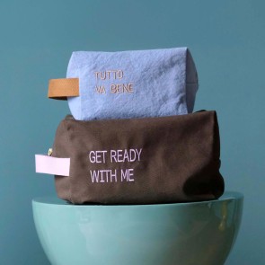 TOILETRY BAG LA CERISE TUTTO VA BENE BRODE BLUETIFUL... 2