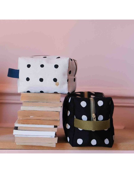 TOILETRY BAG LA CERISE CUBE MIO 15.50x10 ORGANIC COTTON