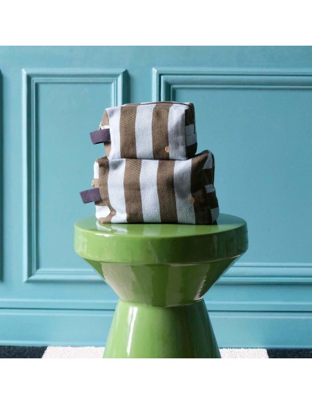 TOILETRY BAG LA CERISE CUBE RITA 15.50x10 ORGANIC COTTON