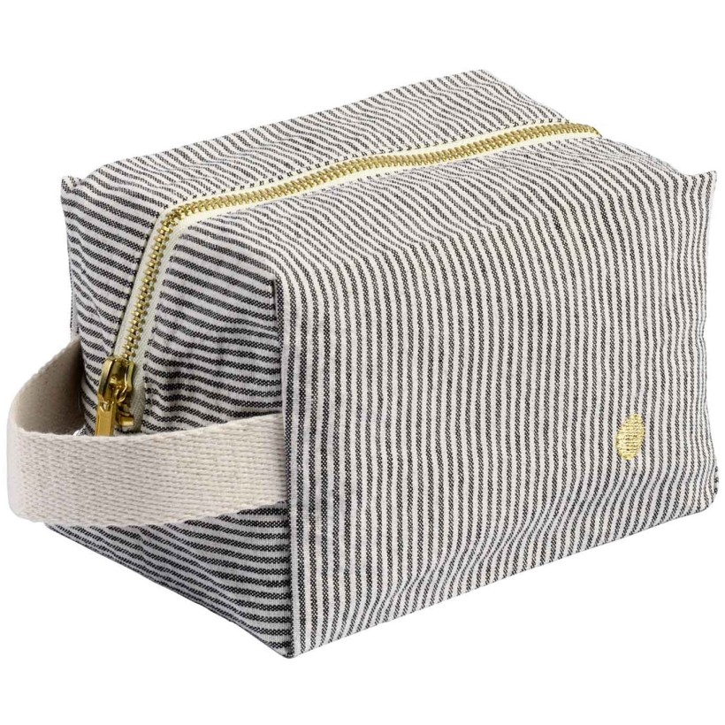 TOILETRY BAG LA CERISE CUBE FINETTE CAVIAR 15.50x10 ORGANIC COTTON