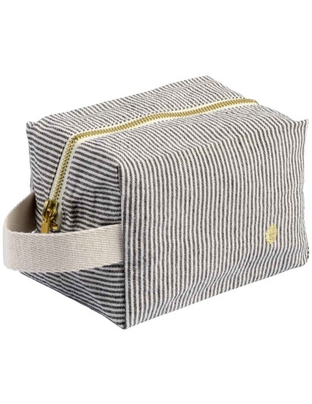 TOILETRY BAG LA CERISE CUBE FINETTE CAVIAR 15.50x10 ORGANIC COTTON