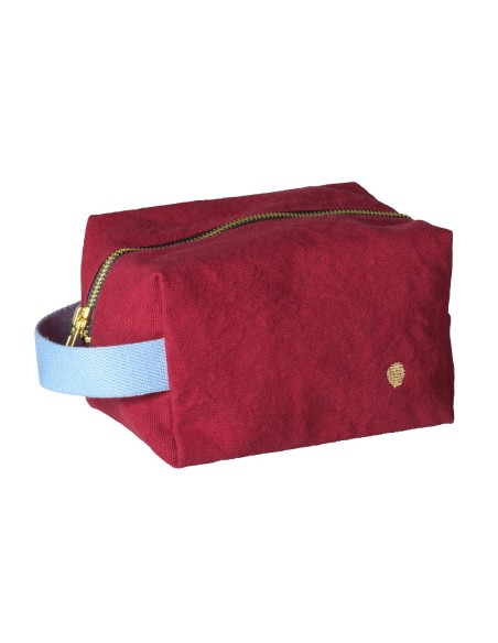 TOILETRY BAG LA CERISE CUBE IONA CHERRY 15.50x10 ORGANIC COTTON