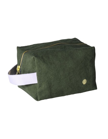 TOILETRY BAG LA CERISE CUBE IONA KALE 15.50x10 ORGANIC COTTON