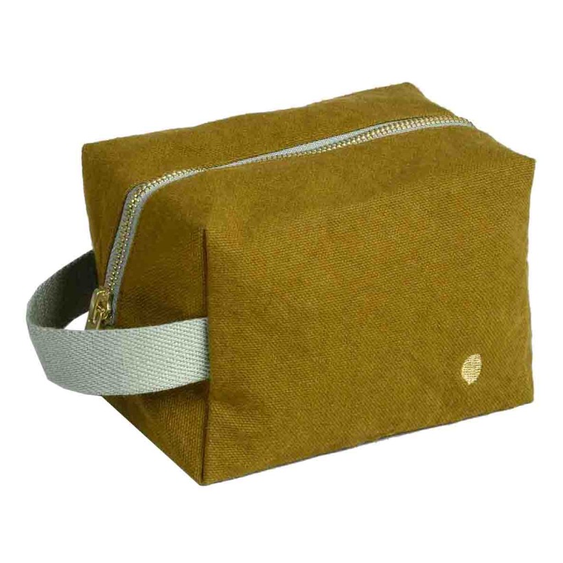 TOILETRY BAG LA CERISE CUBE IONA NUTS 15.50x10 ORGANIC COTTON