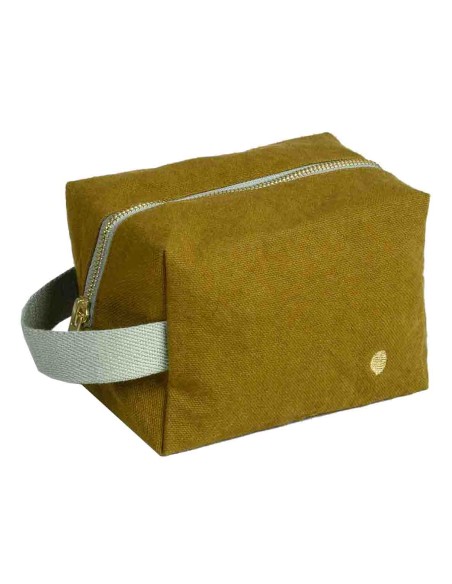 TOILETRY BAG LA CERISE CUBE IONA NUTS 15.50x10 ORGANIC COTTON