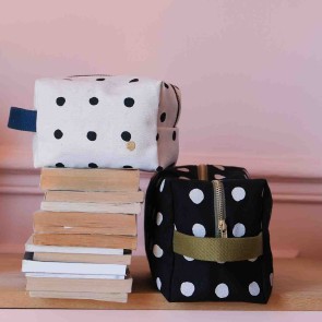 TOILETRY BAG LA CERISE CUBE MIA 22x14 ORGANIC COTTON 2