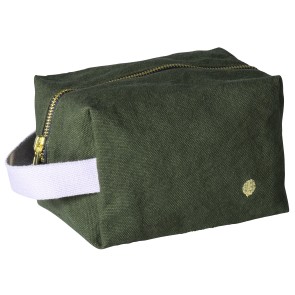 TOILETRY BAG LA CERISE CUBE IONA KALE 22x14 ORGANIC COTTON