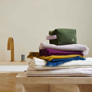 TOILETRY BAG LA CERISE CUBE IONA KALE 22x14 ORGANIC COTTON 2