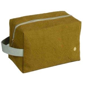 TOILETRY BAG LA CERISE CUBE IONA NUTS 22x14 ORGANIC COTTON
