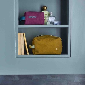 TOILETRY BAG LA CERISE CUBE IONA NUTS 22x14 ORGANIC COTTON 2