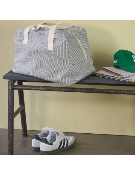 SAC WEEK-END LA CERISE FINETTE CAVIAR 42x28x19 ORGANIC COTTON