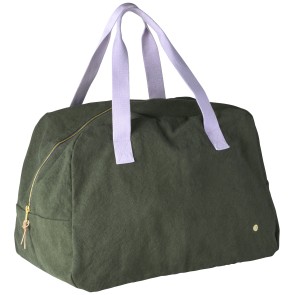 SAC WEEK-END LA CERISE IONA KALE 42x28x19 ORGANIC COTTON