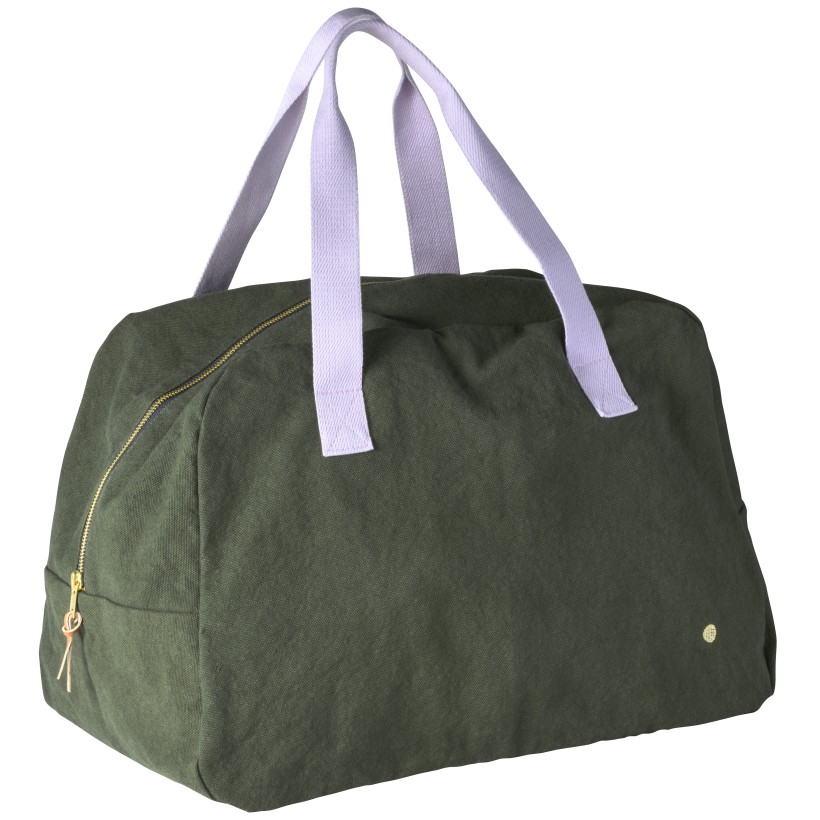 SAC WEEK-END LA CERISE IONA KALE 42x28x19 ORGANIC COTTON
